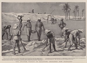 Les troupes britanniques à Khartoum, construction de nouvelles casernes